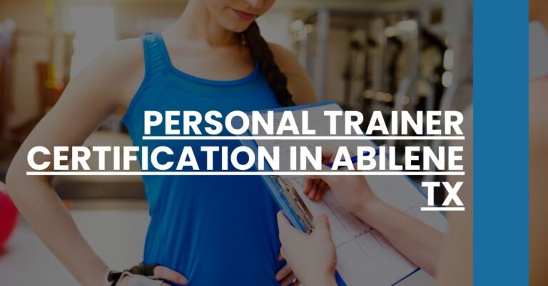 Personal Trainer Certification in Abilene TX Feature Image