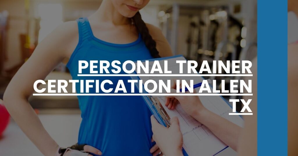 Personal Trainer Certification in Allen TX Feature Image