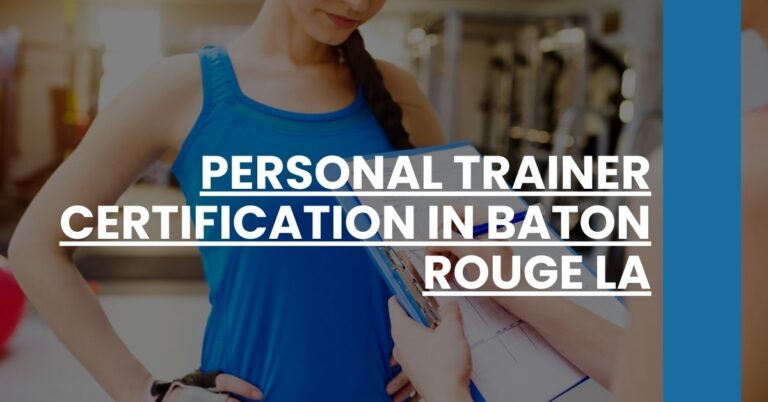 Personal Trainer Certification in Baton Rouge LA Feature Image