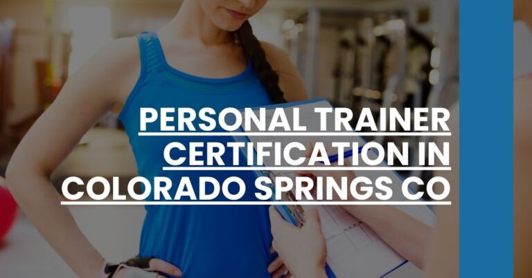 Personal Trainer Certification in Colorado Springs CO Feature Image