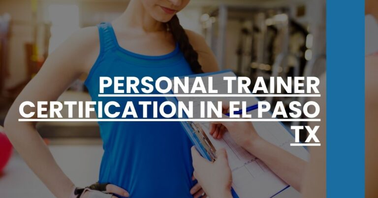 Personal Trainer Certification in El Paso TX Feature Image