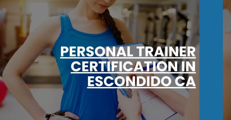 Personal Trainer Certification in Escondido CA Feature Image