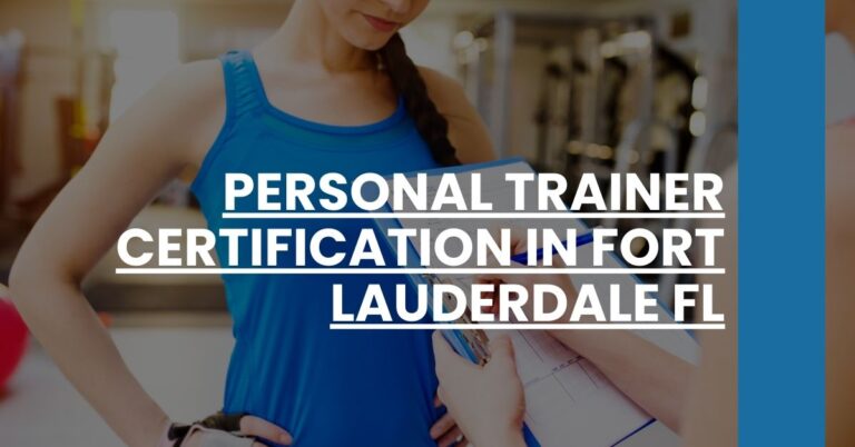 Personal Trainer Certification in Fort Lauderdale FL Feature Image