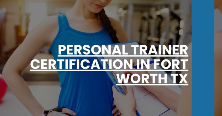 Personal Trainer Certification in Fort Worth TX Feature Image