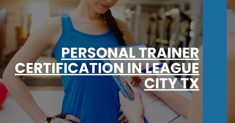 Personal Trainer Certification in League City TX Feature Image