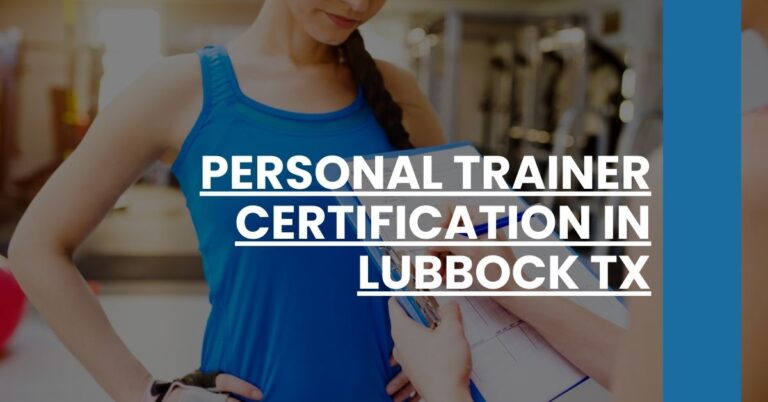 Personal Trainer Certification in Lubbock TX Feature Image