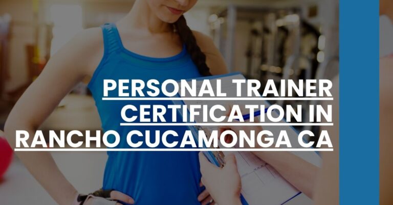 Personal Trainer Certification in Rancho Cucamonga CA Feature Image