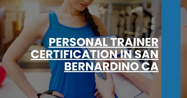 Personal Trainer Certification in San Bernardino CA Feature Image