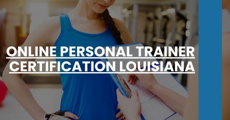 Online Personal Trainer Certification Louisiana Feature Image