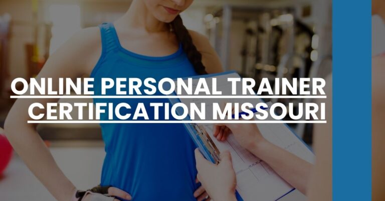 Online Personal Trainer Certification Missouri Feature Image