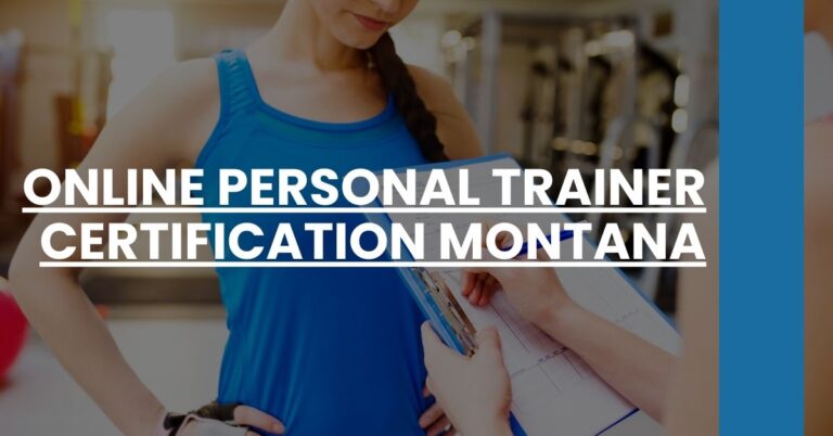 Online Personal Trainer Certification Montana Feature Image