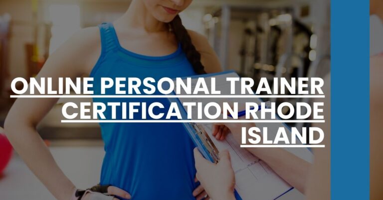 Online Personal Trainer Certification Rhode Island Feature Image