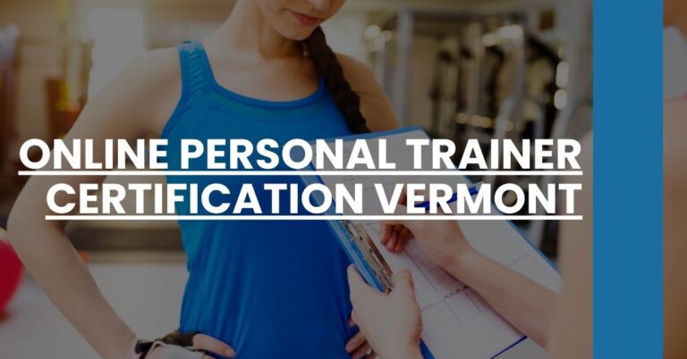 Online Personal Trainer Certification Vermont Feature Image