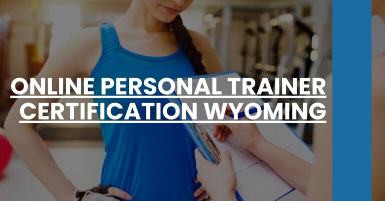 Online Personal Trainer Certification Wyoming Feature Image