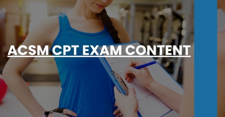 ACSM CPT Exam Content Feature Image