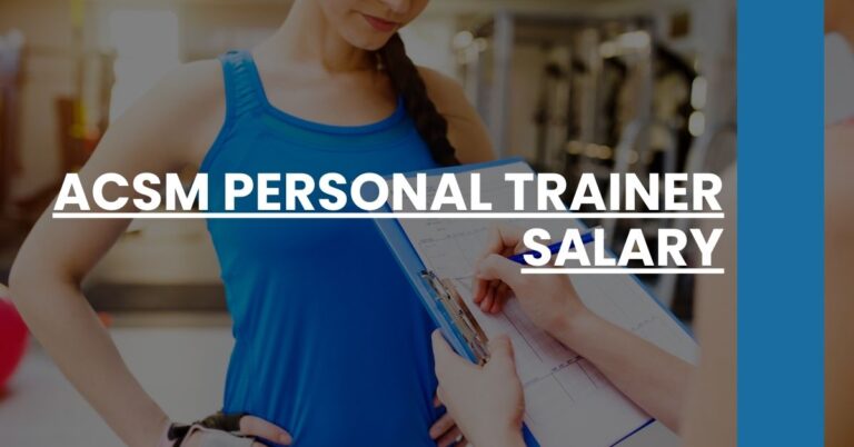 ACSM Personal Trainer Salary Feature Image