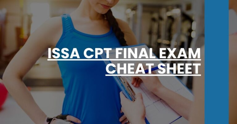 ISSA CPT Final Exam Cheat Sheet Feature Image