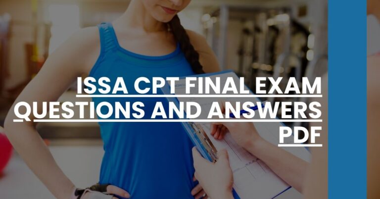 ISSA CPT Final Exam Questions and Answers PDF Feature Image