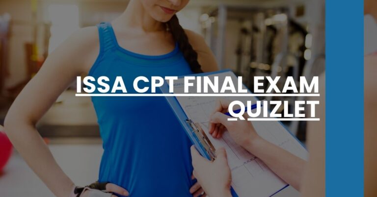 ISSA CPT Final Exam Quizlet Feature Image