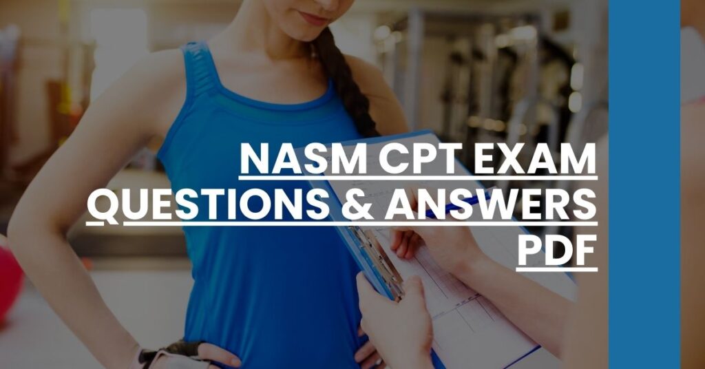 NASM CPT Exam Questions & Answers PDF Feature Image